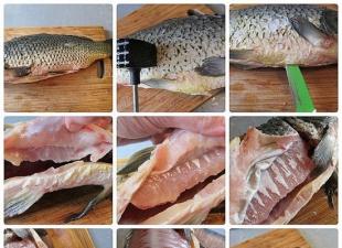 Рецепты фаршированной в духовке рыбы с разными начинками Рецепт рыбы в духовке начиненная луком